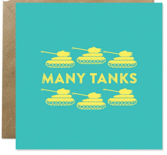 Many tanks. Thank cards by Bold Bunny. - Cockleshell Crosshaven