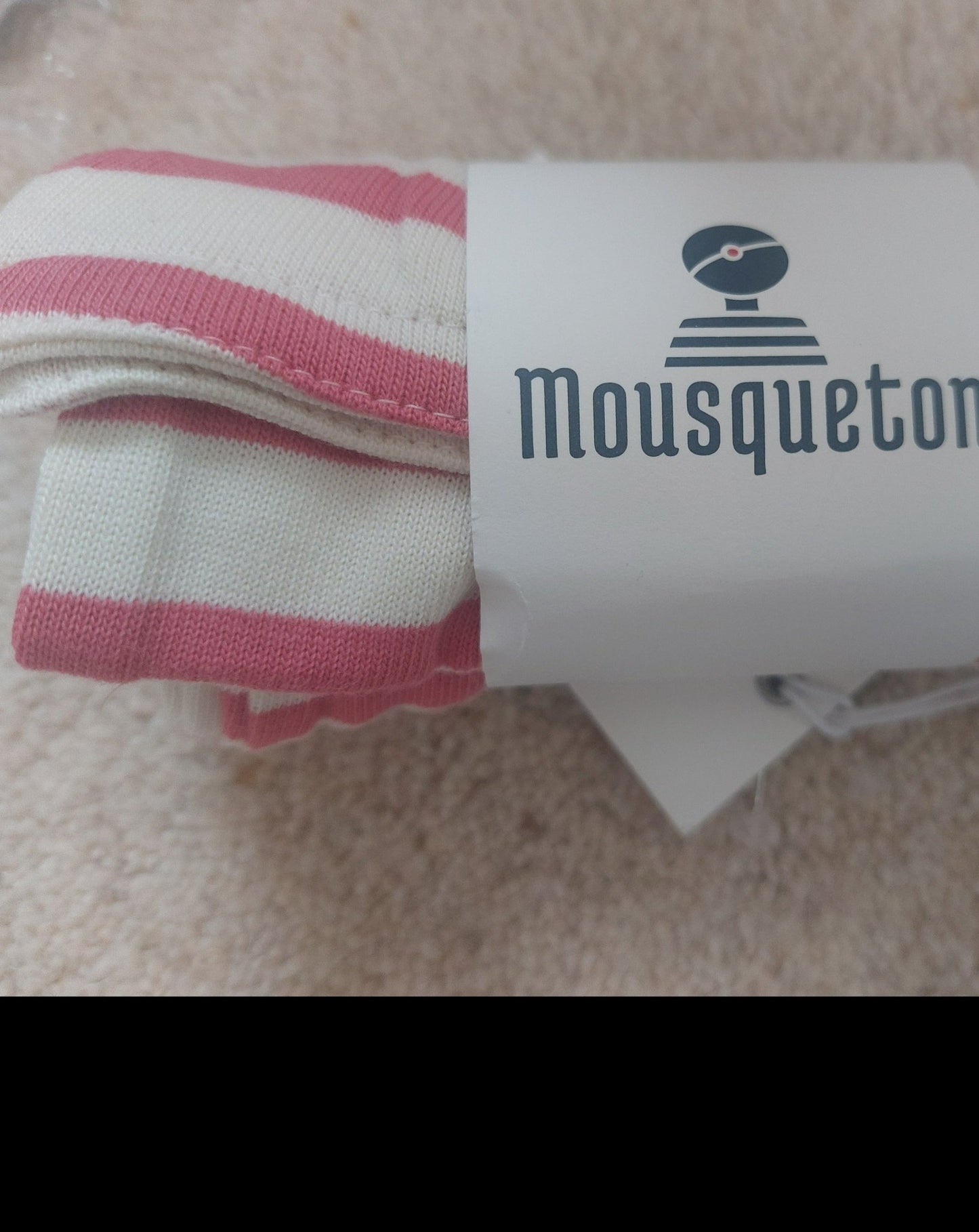 Mousqueton Kids - Candy Stripe Scarf - Cockleshell Crosshaven