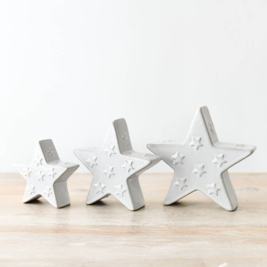 Reactive Glaze Star - Cockleshell Crosshaven