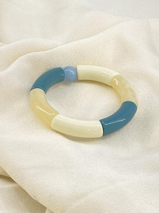 Resin, elastic bracelet - Cockleshell Crosshaven