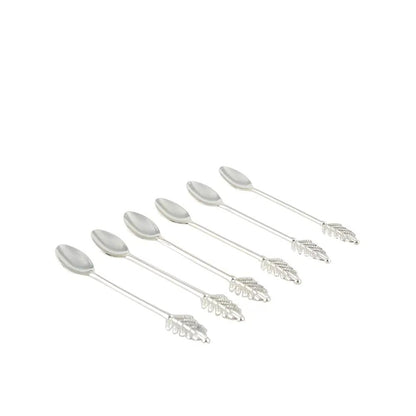 Rose gold leaf Coffee Spoons - Set of 6 by Aulica - Cockleshell Crosshaven