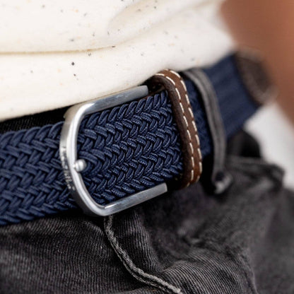 Slate blue elastic braided belt from Billybelt - Cockleshell Crosshaven