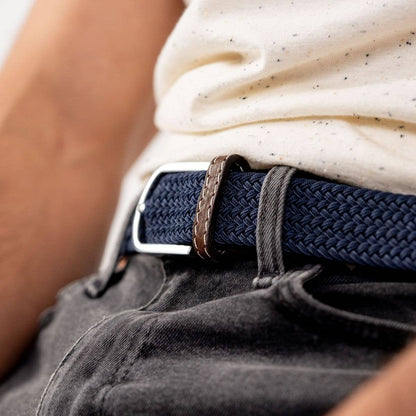 Slate blue elastic braided belt from Billybelt - Cockleshell Crosshaven