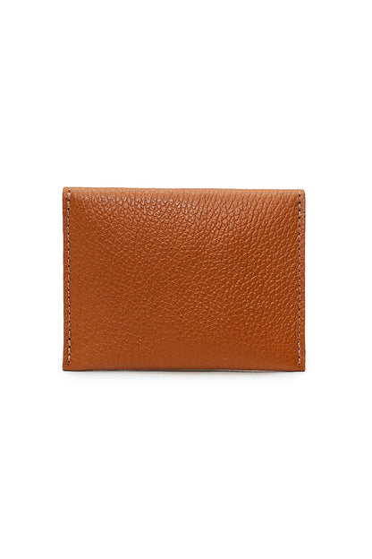 Studded Tan leather purse - Cockleshell Crosshaven