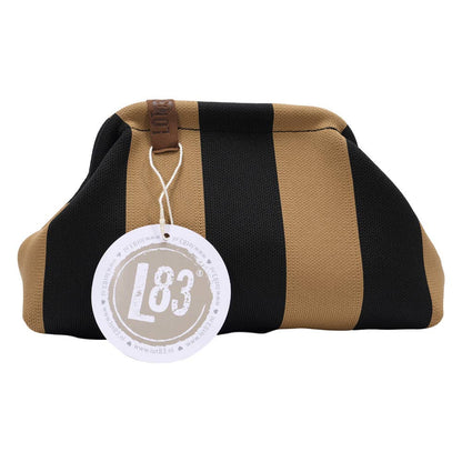 Tan and Black Striped Clutch - Cockleshell Crosshaven