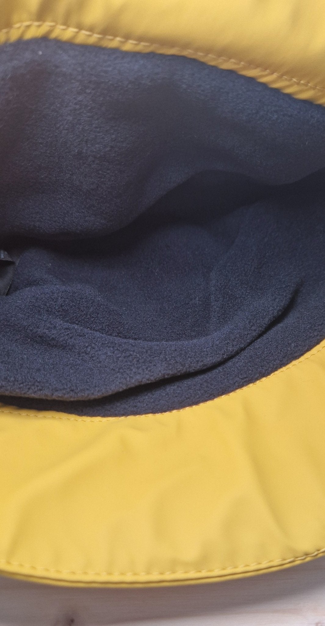 Unisex, yellow, waterproof, fleece lined hat - Cockleshell Crosshaven